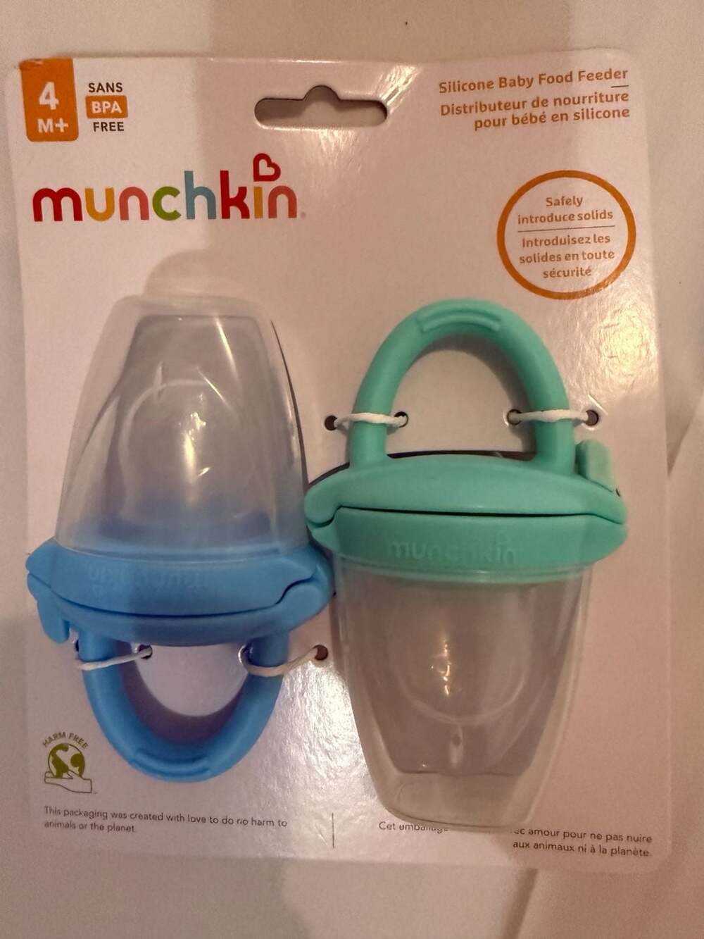 Munchkin Silicone Baby Food Feeder, 2 Pack